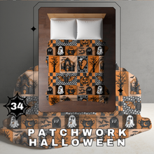 Load image into Gallery viewer, Blanket Halloween #34 - Patchwork Halloween - PREORDER ends 7/25
