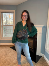 Load image into Gallery viewer, The Roni Nylon Crossbody - Black &amp; Grey Paw
