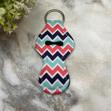 Load image into Gallery viewer, Lip Balm Chapstick Holder - #42 - Red Blue Chevron
