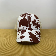 Load image into Gallery viewer, Hat - Ponytail - Brown Cow
