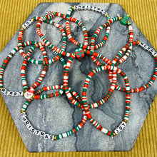 Load image into Gallery viewer, Bracelet - Christmas Clay &amp; Beads
