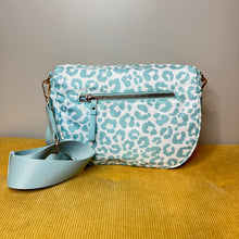Load image into Gallery viewer, The Roni Nylon Crossbody - Animal Print Aqua
