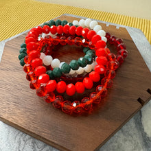 Load image into Gallery viewer, Bracelet Pack - Red + Green Bead
