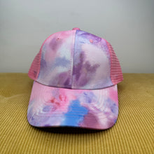 Load image into Gallery viewer, Hat - Pink Purple Tie Dye Snapback
