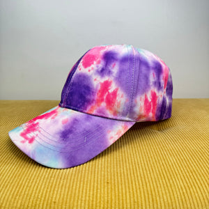 Hat - Pink Blue Purple Tie Dye