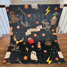 Load image into Gallery viewer, Blanket - Magic on Black - PREORDER
