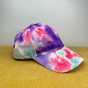 Hat - Pink Blue Purple Tie Dye