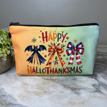 Load image into Gallery viewer, Pouch - Halloween Fall - Happy HalloThanksMas
