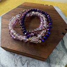 Load image into Gallery viewer, Bracelet Pack - Druzy Bead - Purple
