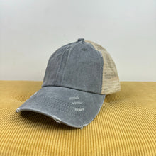 Load image into Gallery viewer, Hat - Ponytail - Grey
