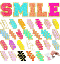 Load image into Gallery viewer, Chenille Letter Patches - Solid Color
