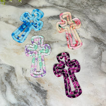 Load image into Gallery viewer, Jumbo Paperclip - Religious Floral Cross
