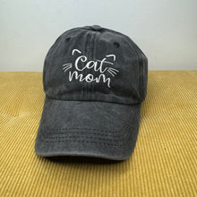 Load image into Gallery viewer, Hat - Cat Mom - Charcoal
