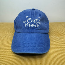 Load image into Gallery viewer, Hat - Cat Mom - Blue
