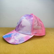 Load image into Gallery viewer, Hat - Pink Purple Tie Dye Snapback
