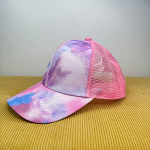 Hat - Pink Purple Tie Dye Snapback