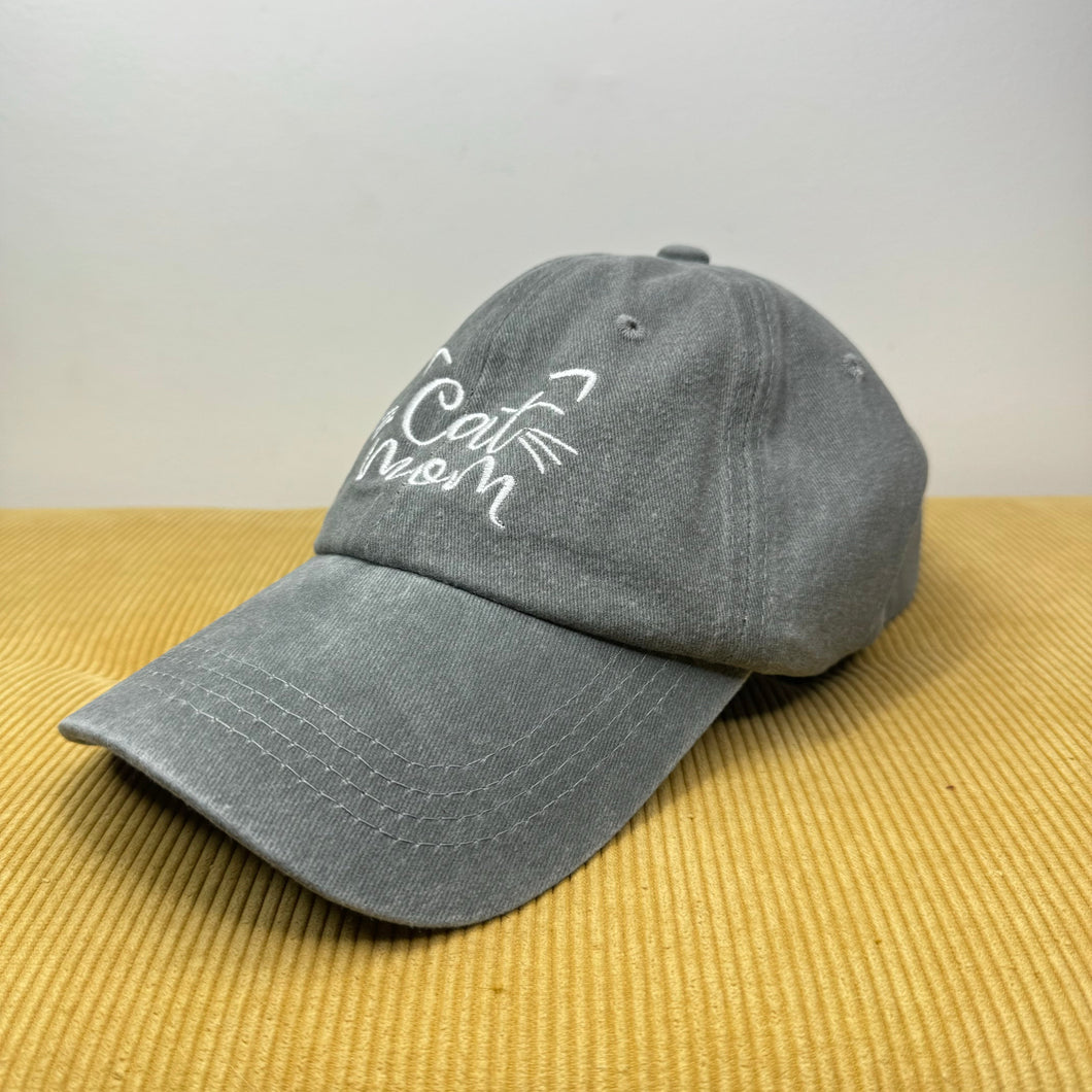 Hat - Cat Mom - Grey