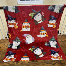 Load image into Gallery viewer, Blanket - Christmas - Magic Red Ghosts - PREORDER
