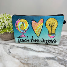 Load image into Gallery viewer, Pouch - Teach Love Inspire Lightbulb
