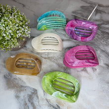 Load image into Gallery viewer, Flat Hair Clip - Large Marble
