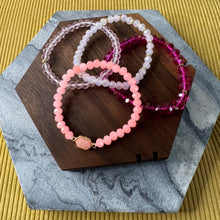 Load image into Gallery viewer, Bracelet Pack - Druzy Bead - Hot Pink
