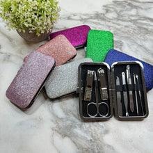 Load image into Gallery viewer, Manicure Nail Case &amp; Set - Glitter #2
