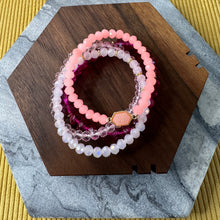 Load image into Gallery viewer, Bracelet Pack - Druzy Bead - Hot Pink
