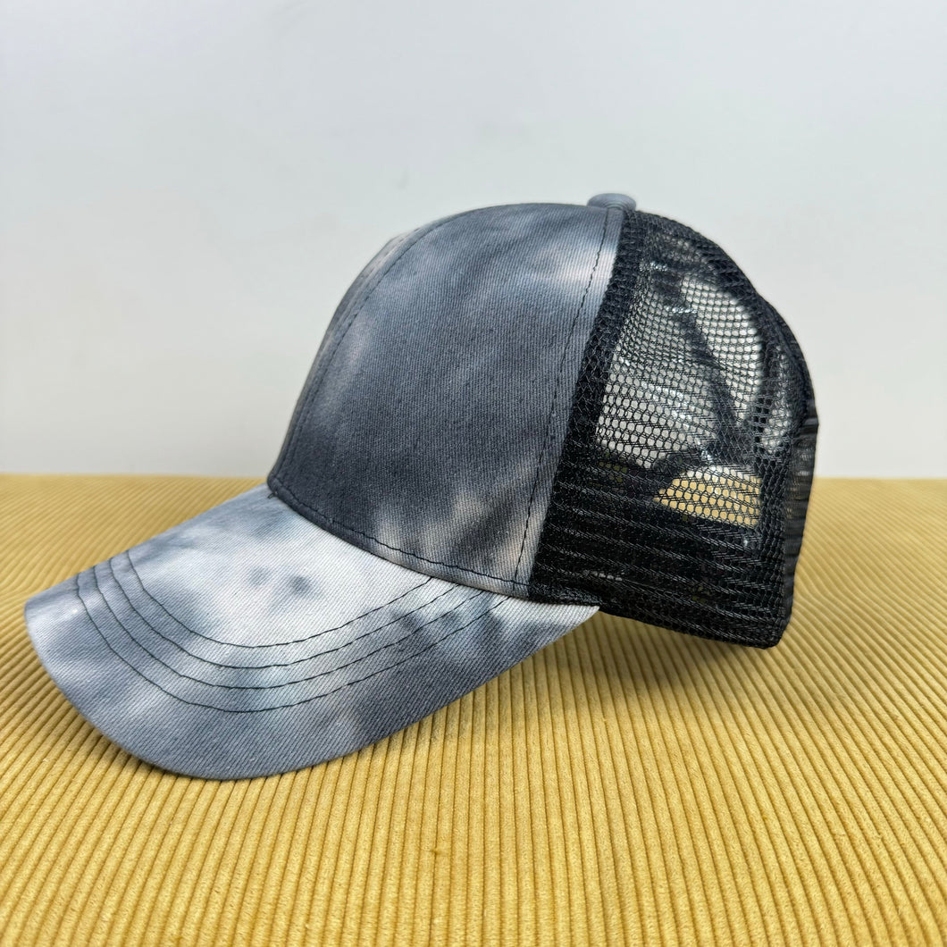 Hat - Charcoal Tie Dye