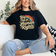 Load image into Gallery viewer, Big Fan of Human Rights Graphic Tee in Black
