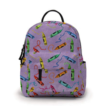 Load image into Gallery viewer, Mini Backpack - Crayon Purple
