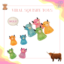 Load image into Gallery viewer, Squishy Toy - Glitter Highland Cow - PREORDER
