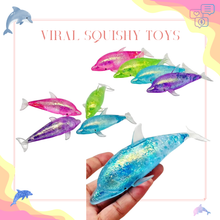 Load image into Gallery viewer, Squishy Toy - Glitter Dolphin
