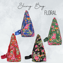 Load image into Gallery viewer, Sling Bag - Floral - PREORDER 8/11-8/14
