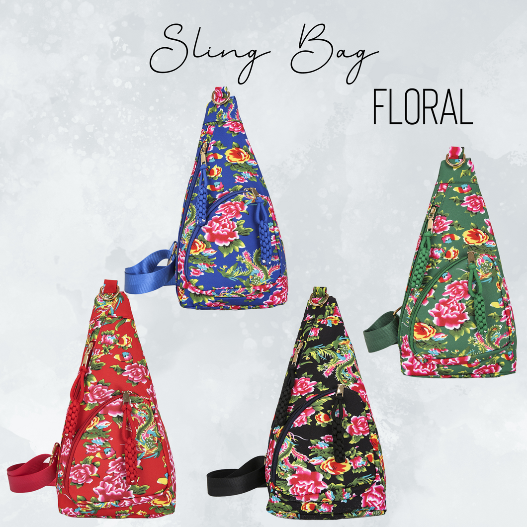 Sling Bag - Floral - PREORDER 8/11-8/14