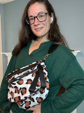 Load image into Gallery viewer, The Roni Nylon Crossbody - Brown Leopard
