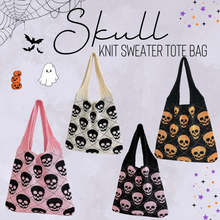 Load image into Gallery viewer, Tote Bag - Knit Sweater - Skull
