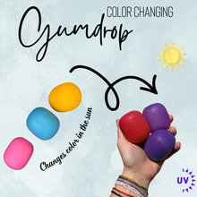 Load image into Gallery viewer, Squishy Toy - Sunlight Color Changing Gumdrop
