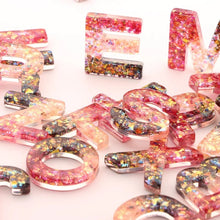 Load image into Gallery viewer, Letter Keychain - Mermaid Butterfly
