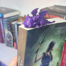 Load image into Gallery viewer, 3D Printed Chibi Dragon Bookmark | Cute Book Accessory
