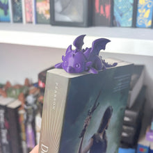 Load image into Gallery viewer, 3D Printed Chibi Dragon Bookmark | Cute Book Accessory
