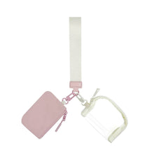 Load image into Gallery viewer, Nylon + Clear Wristlet Double Mini Wallet Set
