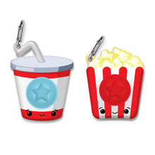 Load image into Gallery viewer, OMG Mega Pop Best Friend Keychain Toy - Soda &amp; Popcorn
