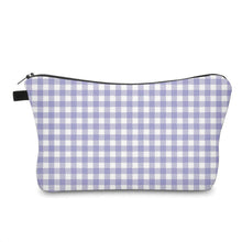 Load image into Gallery viewer, Pouch - Lavender Gingham Plaid
