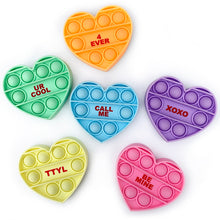 Load image into Gallery viewer, OMG! Pop Fidgety Toys - Mini Conversation Hearts
