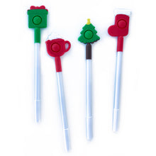 Load image into Gallery viewer, Pen - OMG Pop Fidgety Holiday Christmas Pen  + Topper
