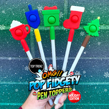 Load image into Gallery viewer, Pen - OMG Pop Fidgety Holiday Christmas Pen  + Topper
