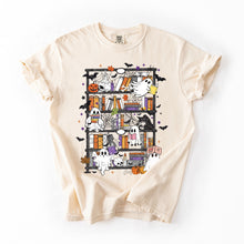 Load image into Gallery viewer, Reading Ghosts Bookish Library Spooky Halloween Booktok Classic Literary Lovers Cozy Comfort Colors Tee

