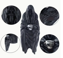 Load image into Gallery viewer, 3-D Printed Grim Reaper Drinking Tea Bookshelf Decor

