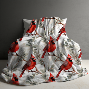 Blanket - Christmas - Red Cardinal