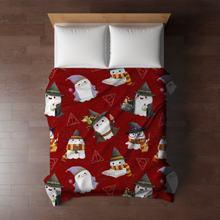 Load image into Gallery viewer, Blanket - Christmas - Magic Red Ghosts - PREORDER
